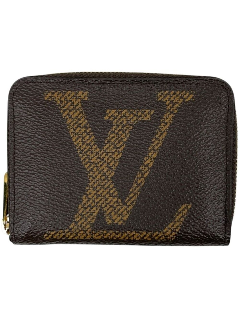 Louis Vuitton Zippy Coin Purse Card Case Zip Around Monogram Giant Brown
